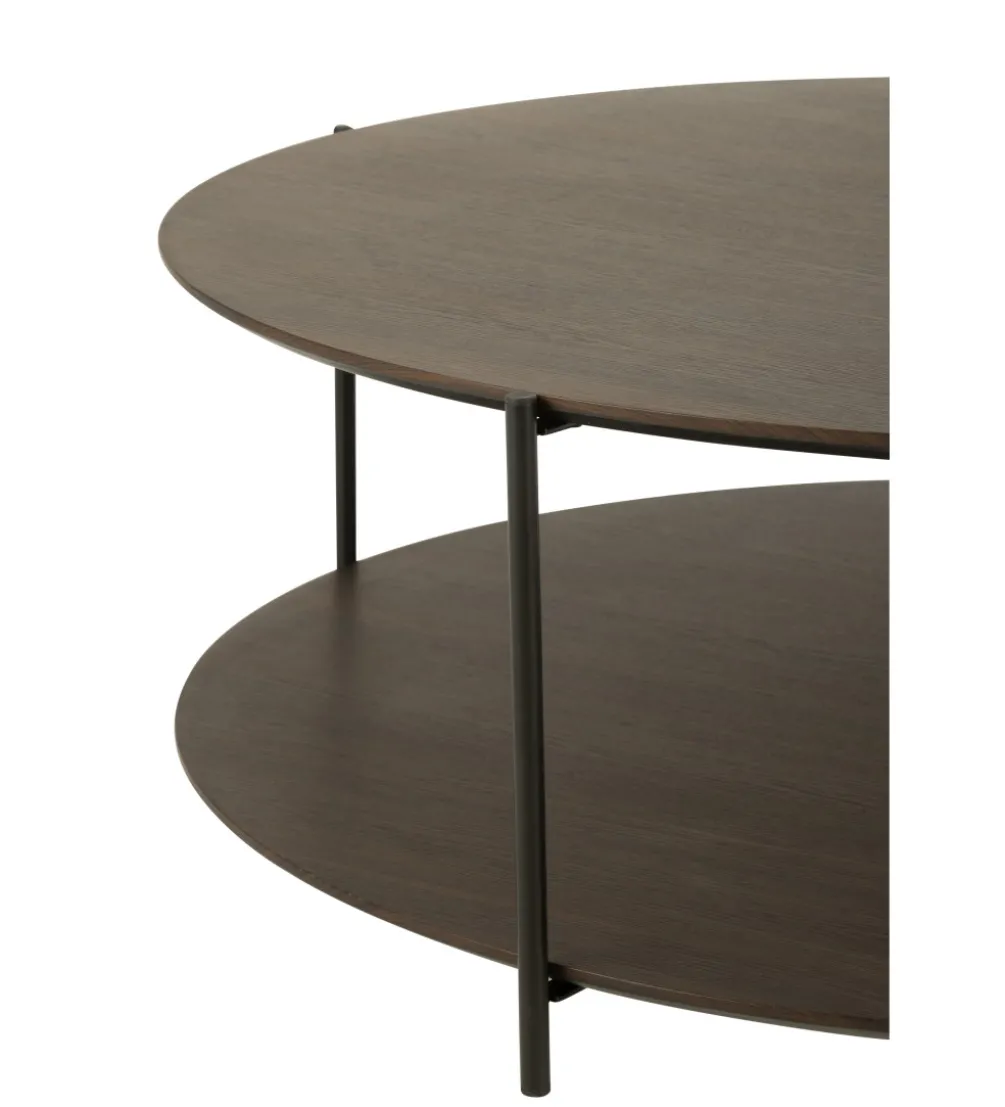 Stolik kawowy DOMERESU 113 cm ciemno brązowy