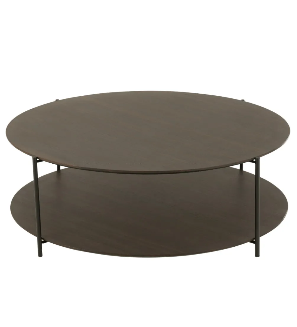 Stolik kawowy DOMERESU 113 cm ciemno brązowy