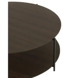 Stolik kawowy DOMERESU 113 cm ciemno brązowy