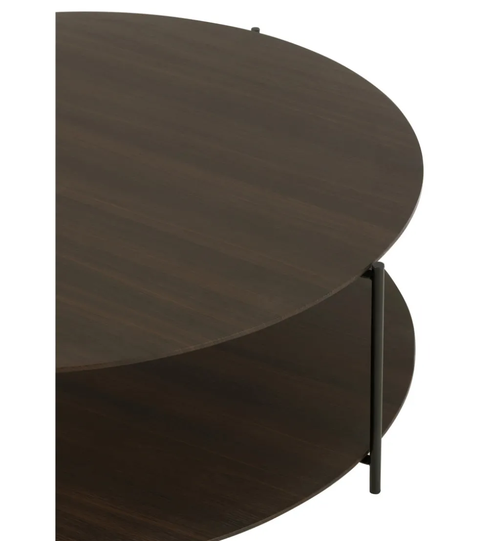 Stolik kawowy DOMERESU 113 cm ciemno brązowy