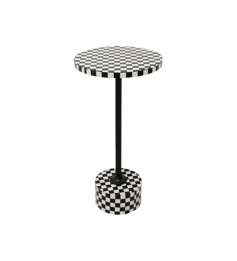 Stolik kawowy DOMERO CHESS 25 cm czarno biały