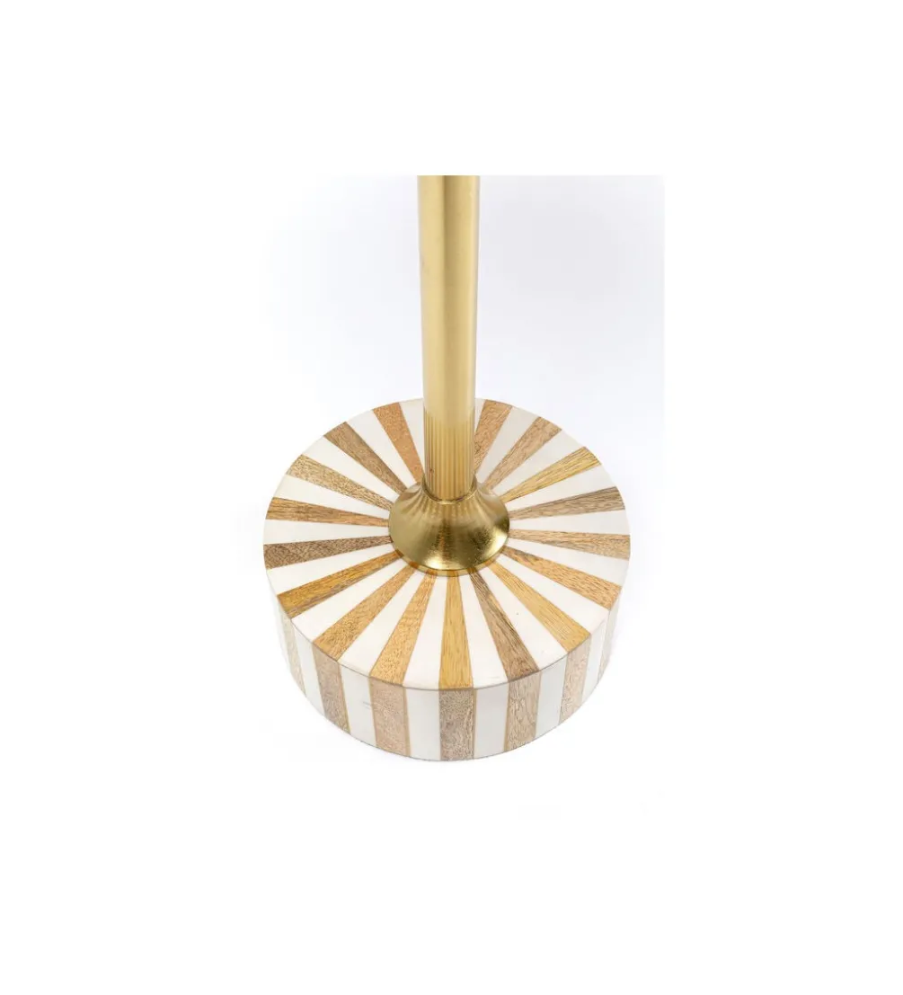 Stolik kawowy Domero Cirque 40 cm złoto biały