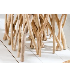 Stolik kawowy DRIFTWOOD 40 cm drewno teak naturalny
