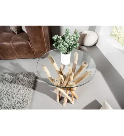 Stolik kawowy Driftwood 35 cm naturalny