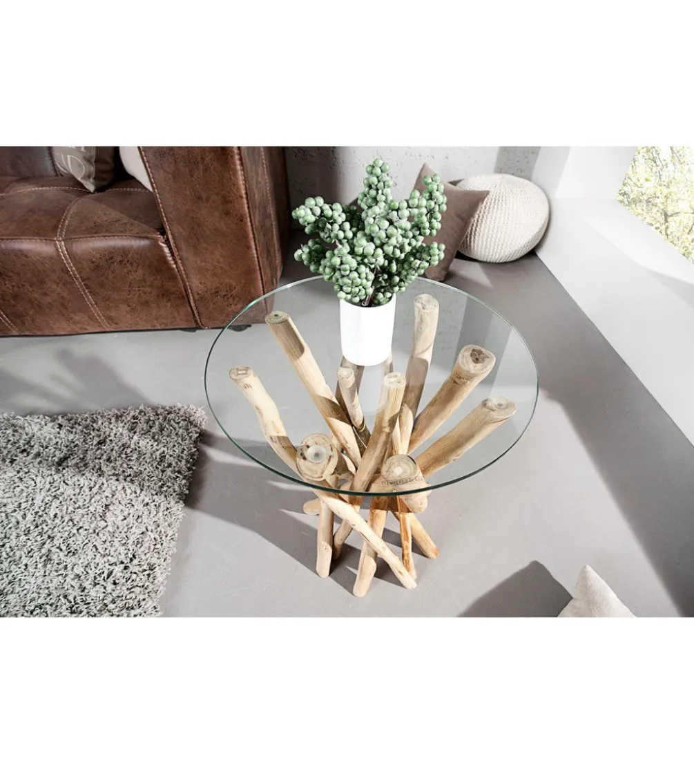 Stolik kawowy Driftwood 35 cm naturalny