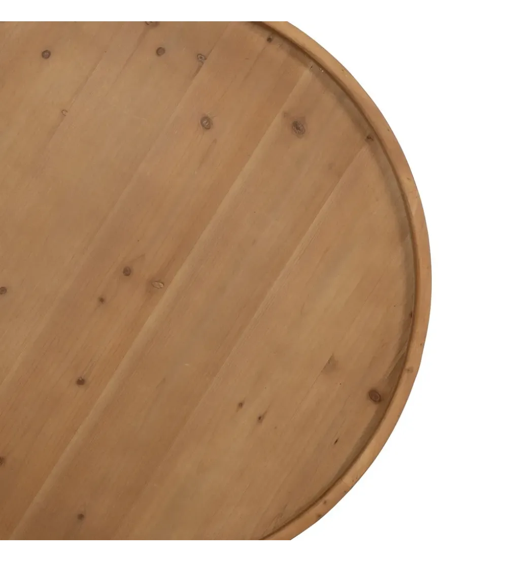 Stolik kawowy EMANEL 80 cm drewno jodła