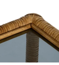 Stolik kawowy ESTAZ 50 cm naturalny ratan