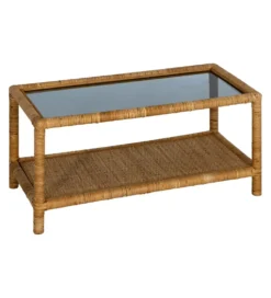Stolik kawowy ESTAZ 90 cm naturalny ratan