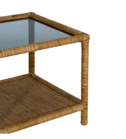 Stolik kawowy ESTAZ 90 cm naturalny ratan