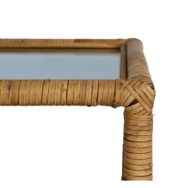 Stolik kawowy ESTAZ 90 cm naturalny ratan