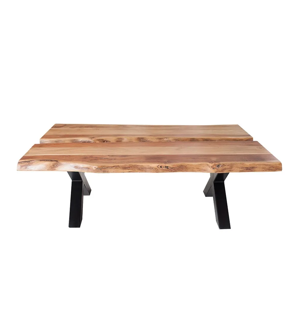 Stolik kawowy EUFRAT Amazonas 105 cm drewno akacja