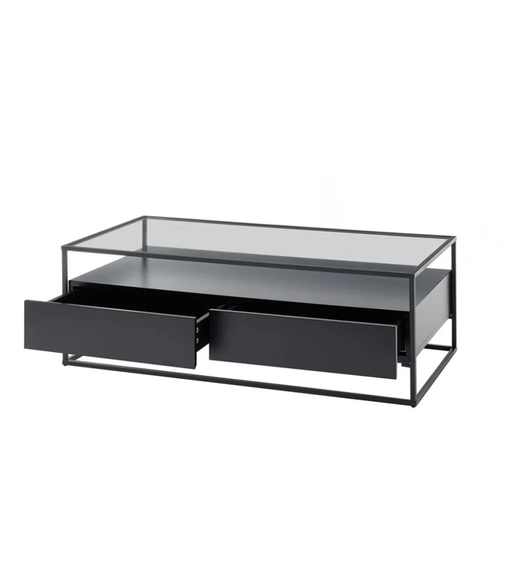 Stolik kawowy EVORA 120 cm czarny