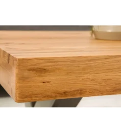 Stolik kawowy FACTORY 110 cm drewno dąb dziki