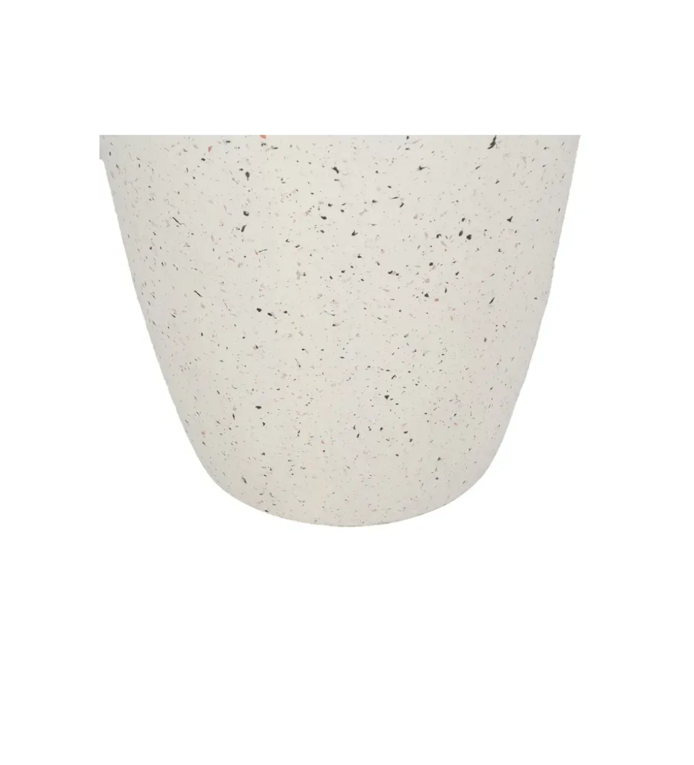 Stolik kawowy FIBRA 37 cm w odcieniach bieli