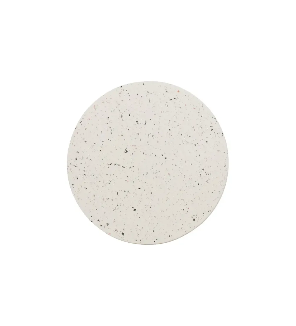 Stolik kawowy FIBRA 37 cm w odcieniach bieli