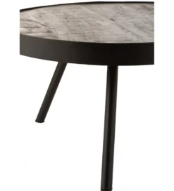 Stolik kawowy Fien 50 cm drewno mango