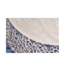 Stolik kawowy FLANK Leaf 73 cm srebrny