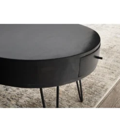 Stolik kawowy GARMAZJA 60 cm drewno mango czarne
