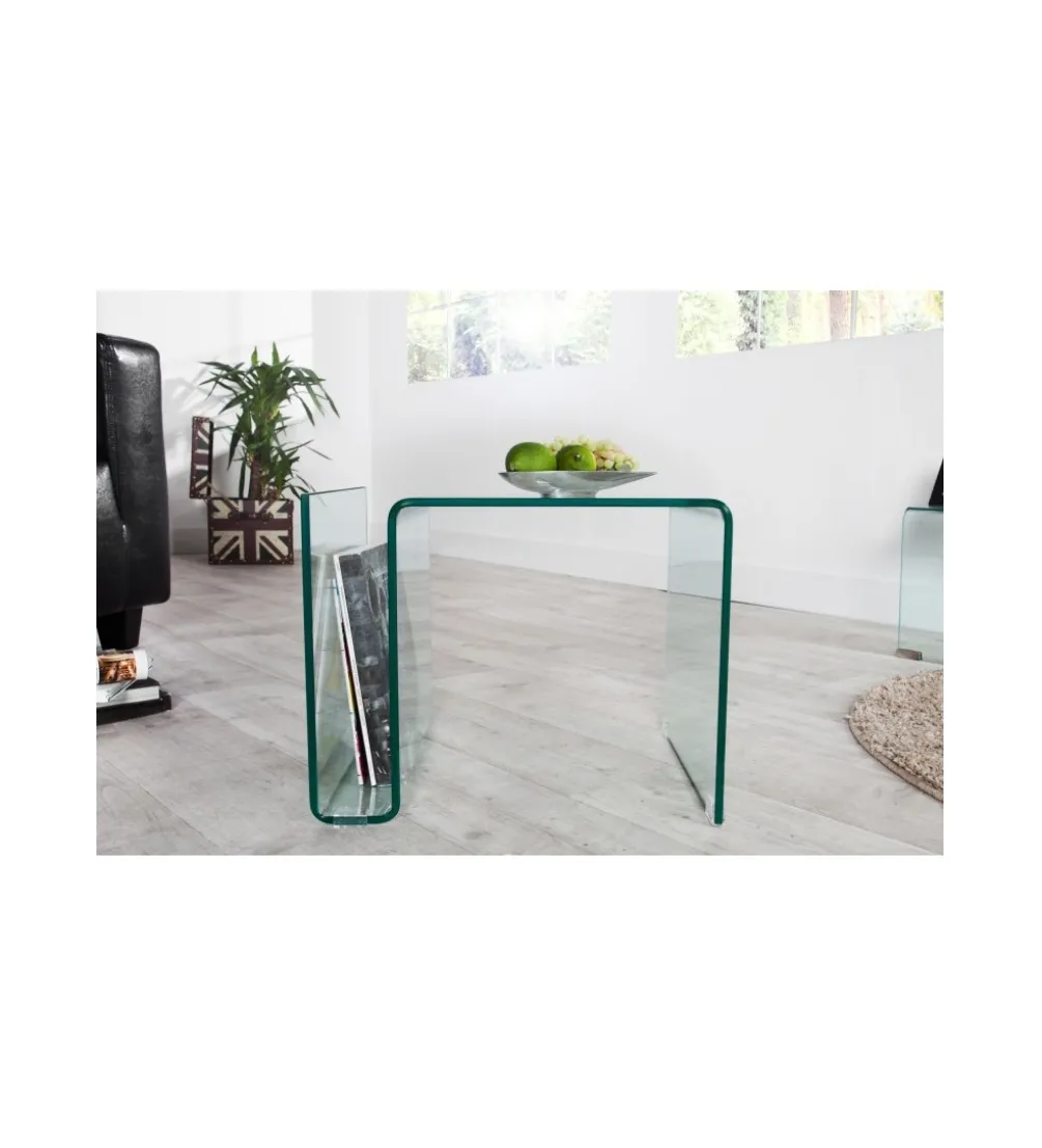 Stolik kawowy GEISTER Fantome 50 cm szklany