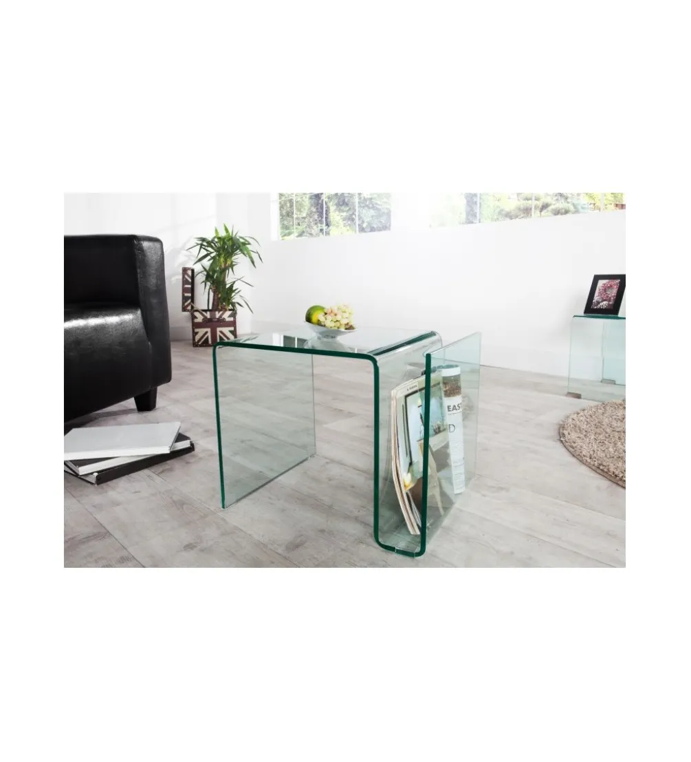 Stolik kawowy GEISTER Fantome 50 cm szklany