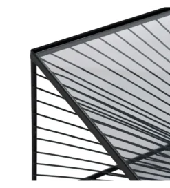 Stolik kawowy GEMETRO 80 cm czarny