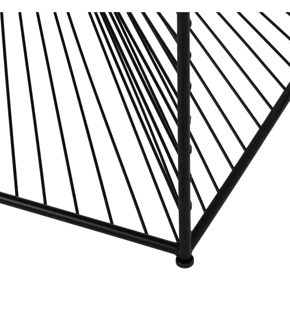 Stolik kawowy GEMETRO 80 cm czarny