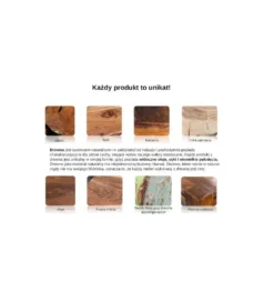 Stolik kawowy Giant 80 cm drewno Sheesham