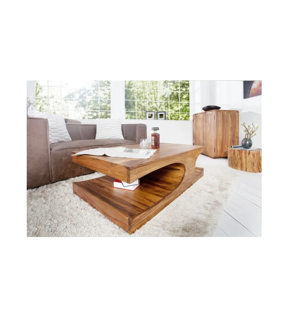Stolik kawowy Goa 118 cm drewno Sheesham
