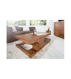 Stolik kawowy Goa 118 cm drewno Sheesham