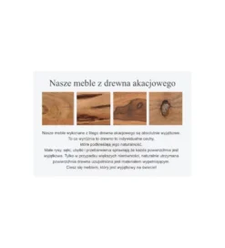 Stolik kawowy Goa drewno akacja