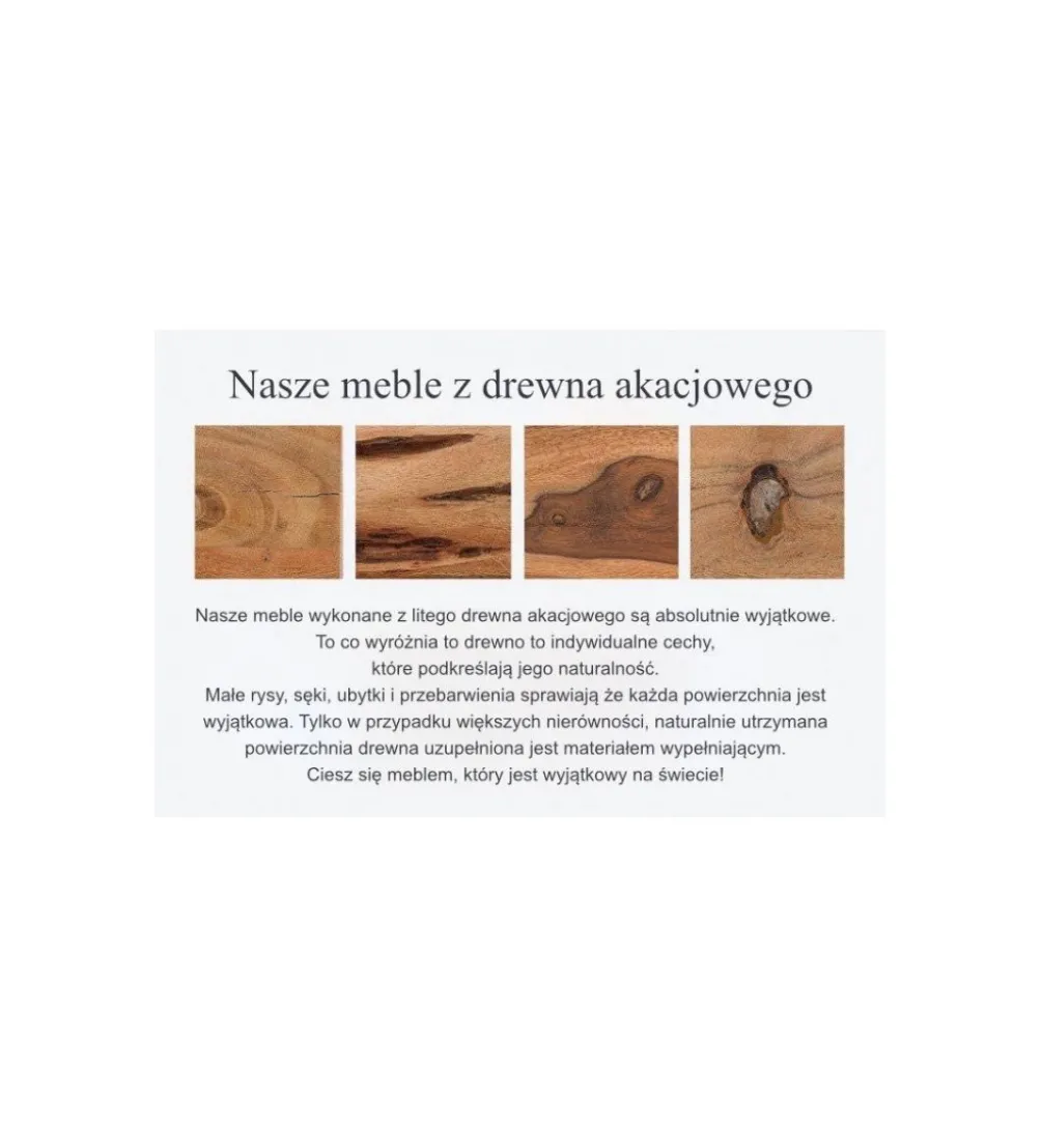Stolik kawowy Goa drewno akacja