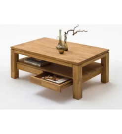 Stolik kawowy GORDON 115 cm drewno dąb