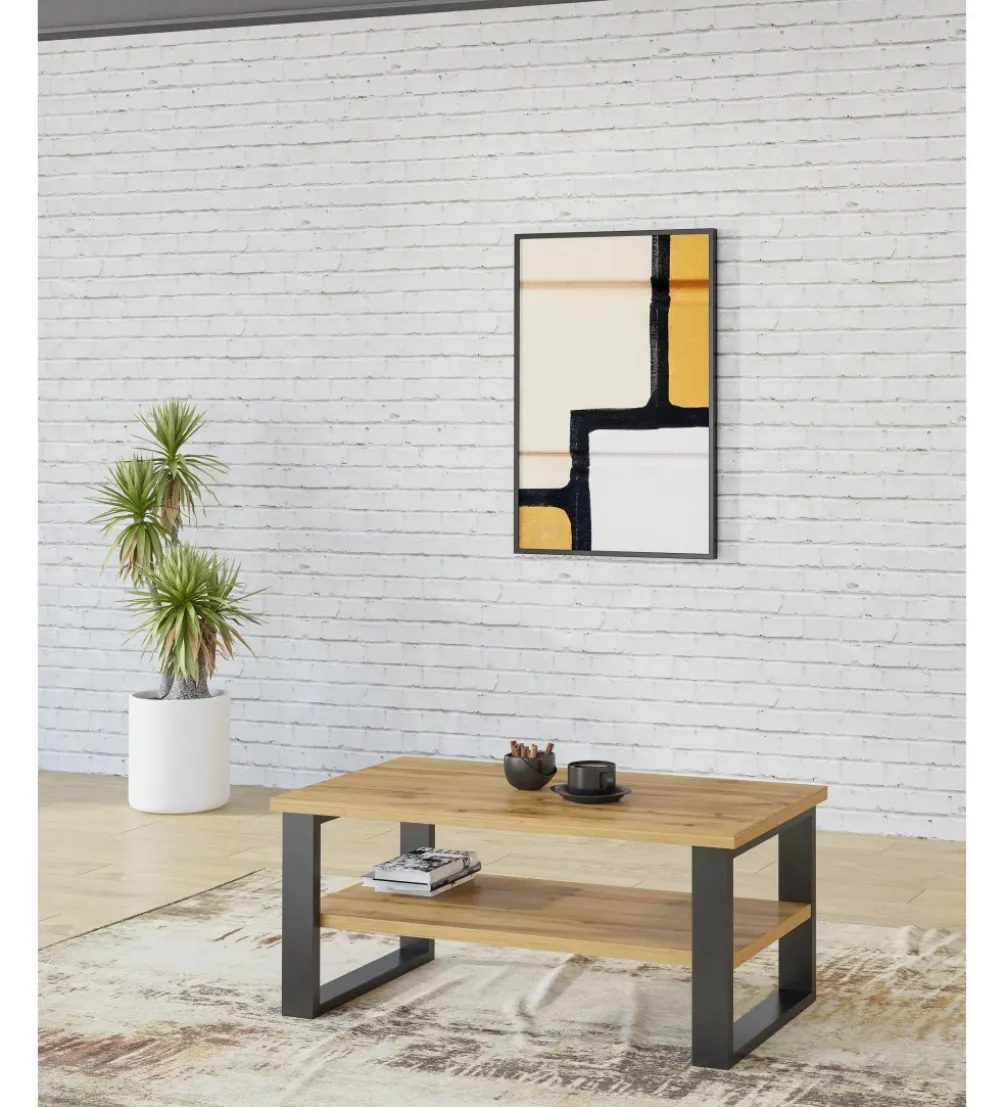 Stolik kawowy Halle 110 cm w optyce dąb wotan