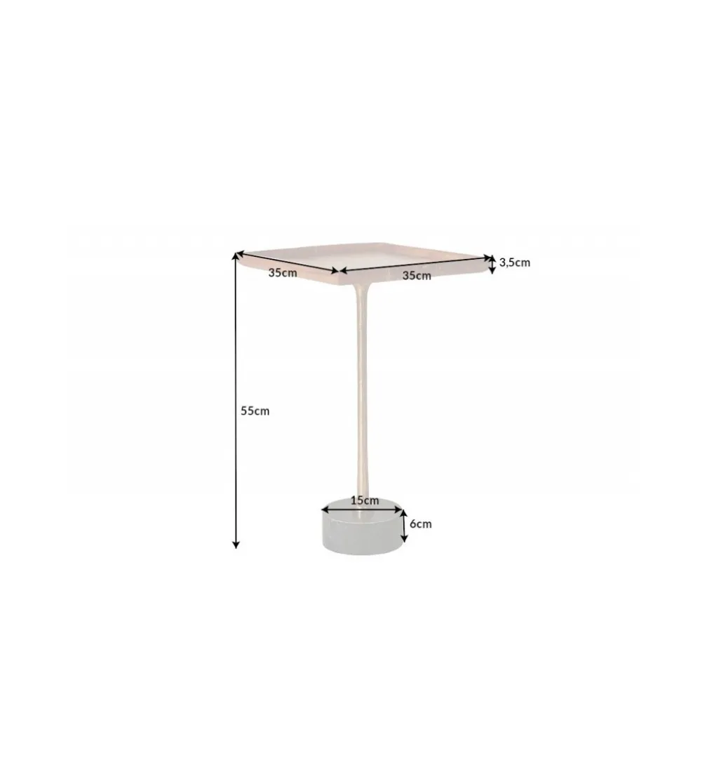 Stolik kawowy HOBART 35 cm drewno akacja