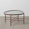 Stolik kawowy INDUSTRIAL 78 cm Ciemna Terakota