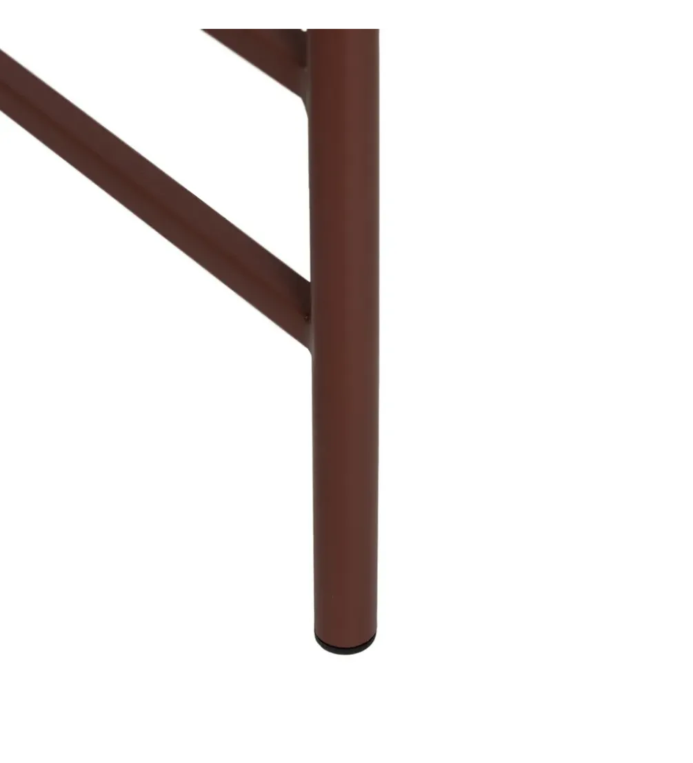 Stolik kawowy INDUSTRIAL 78 cm Ciemna Terakota