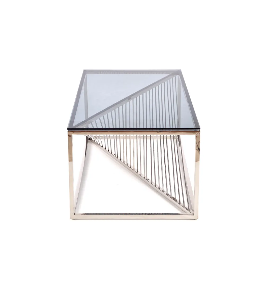 Stolik Kawowy INFINITY 120 cm srebrny