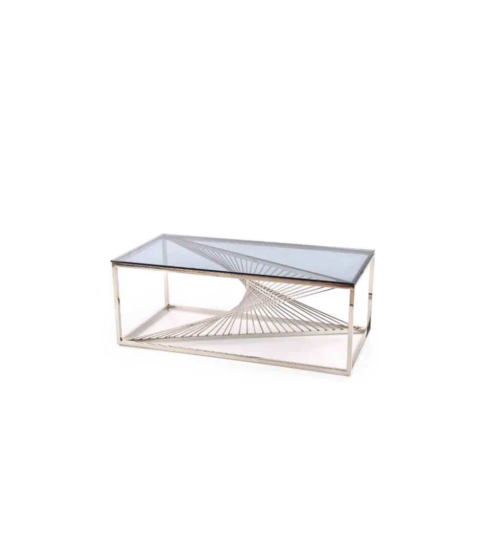 Stolik Kawowy INFINITY 120 cm srebrny