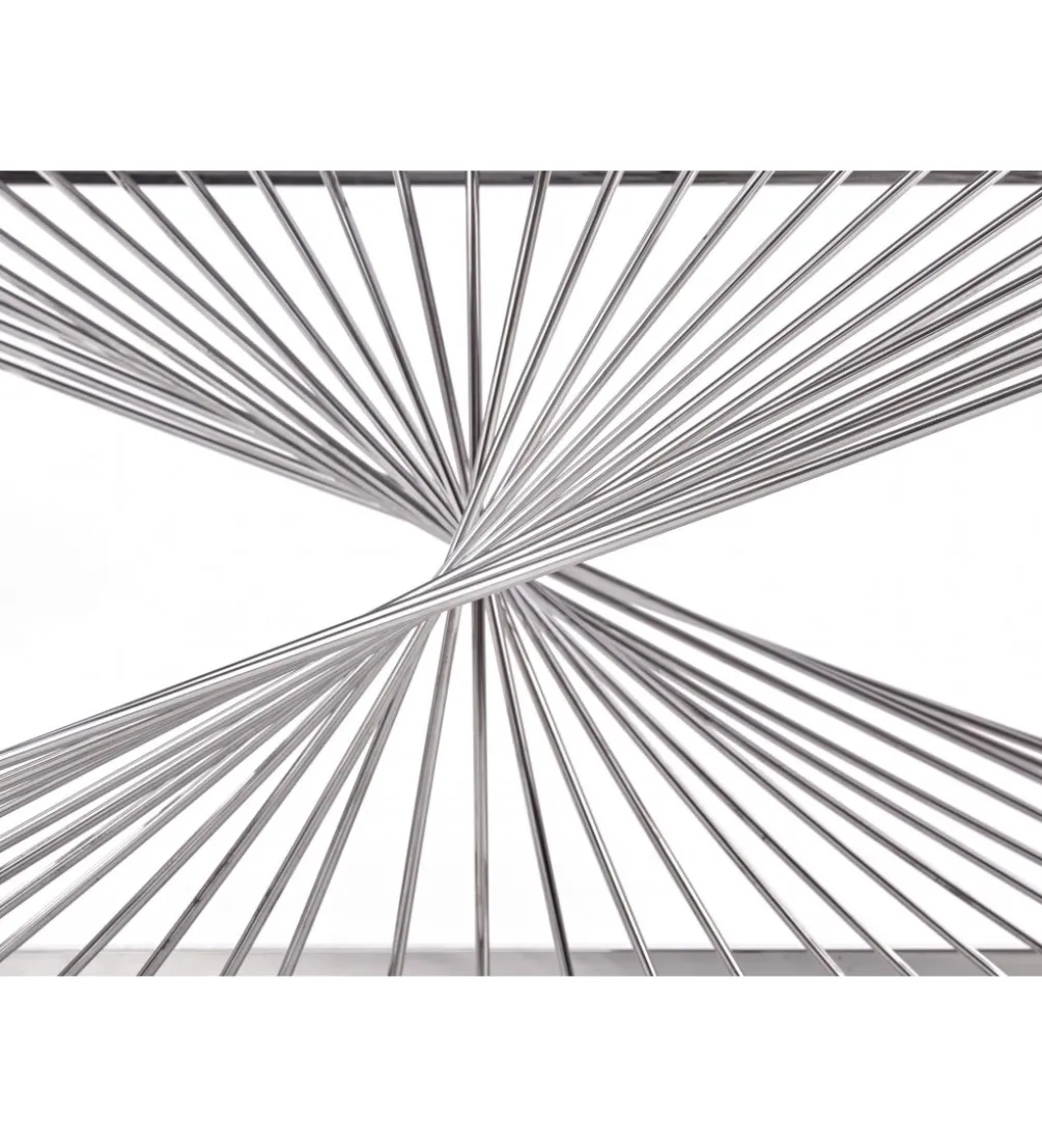 Stolik Kawowy INFINITY 120 cm srebrny