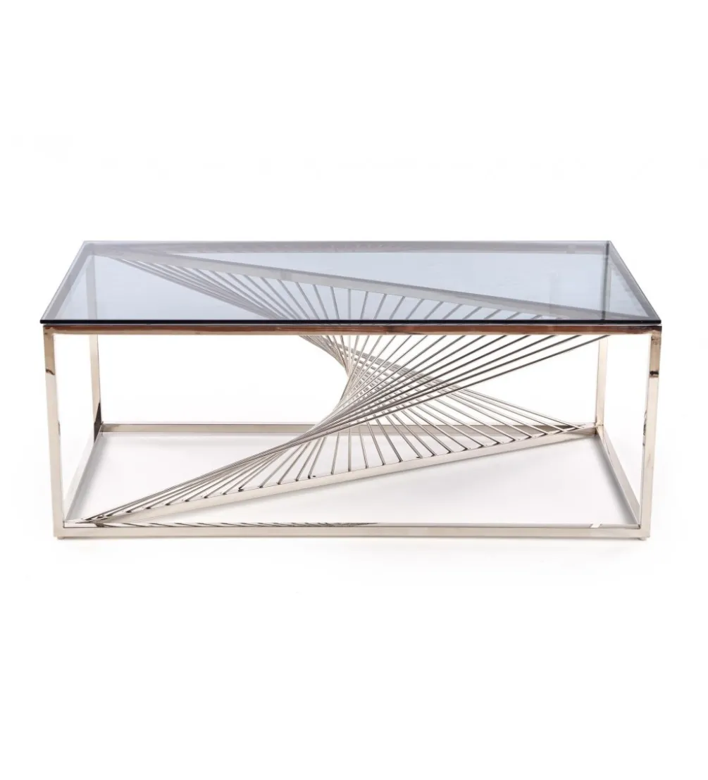 Stolik Kawowy INFINITY 120 cm srebrny