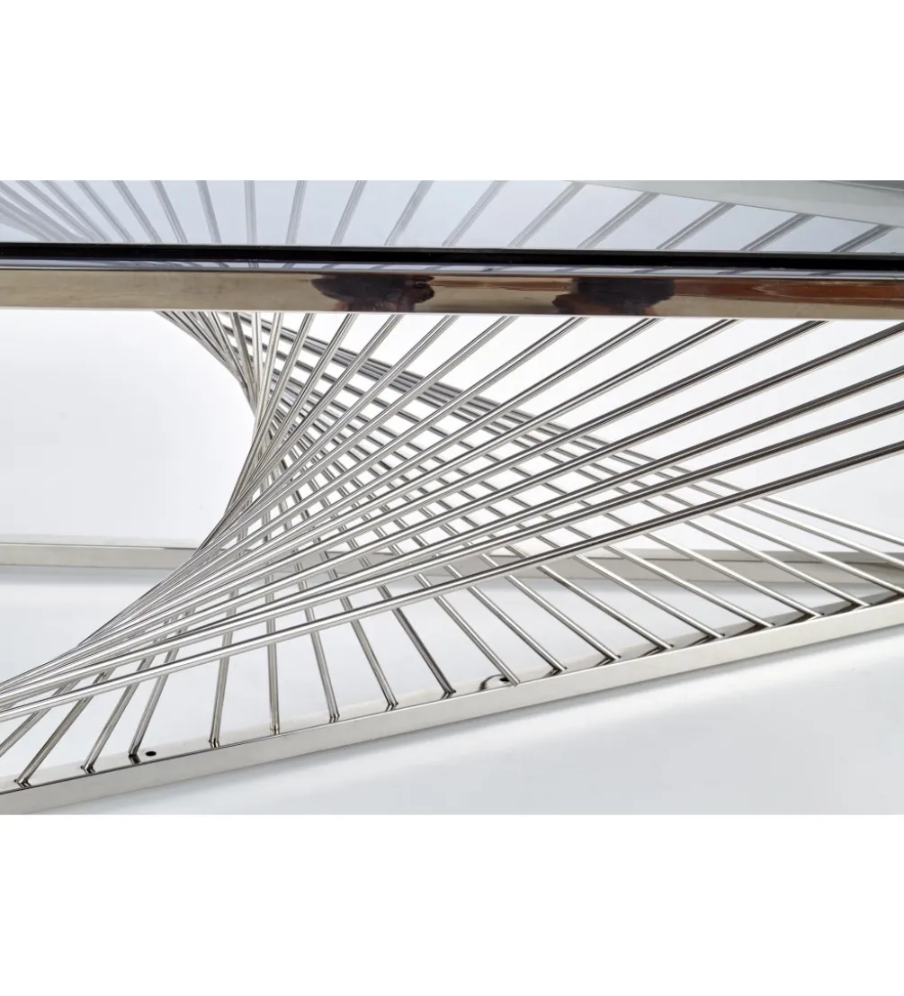 Stolik Kawowy INFINITY 120 cm srebrny