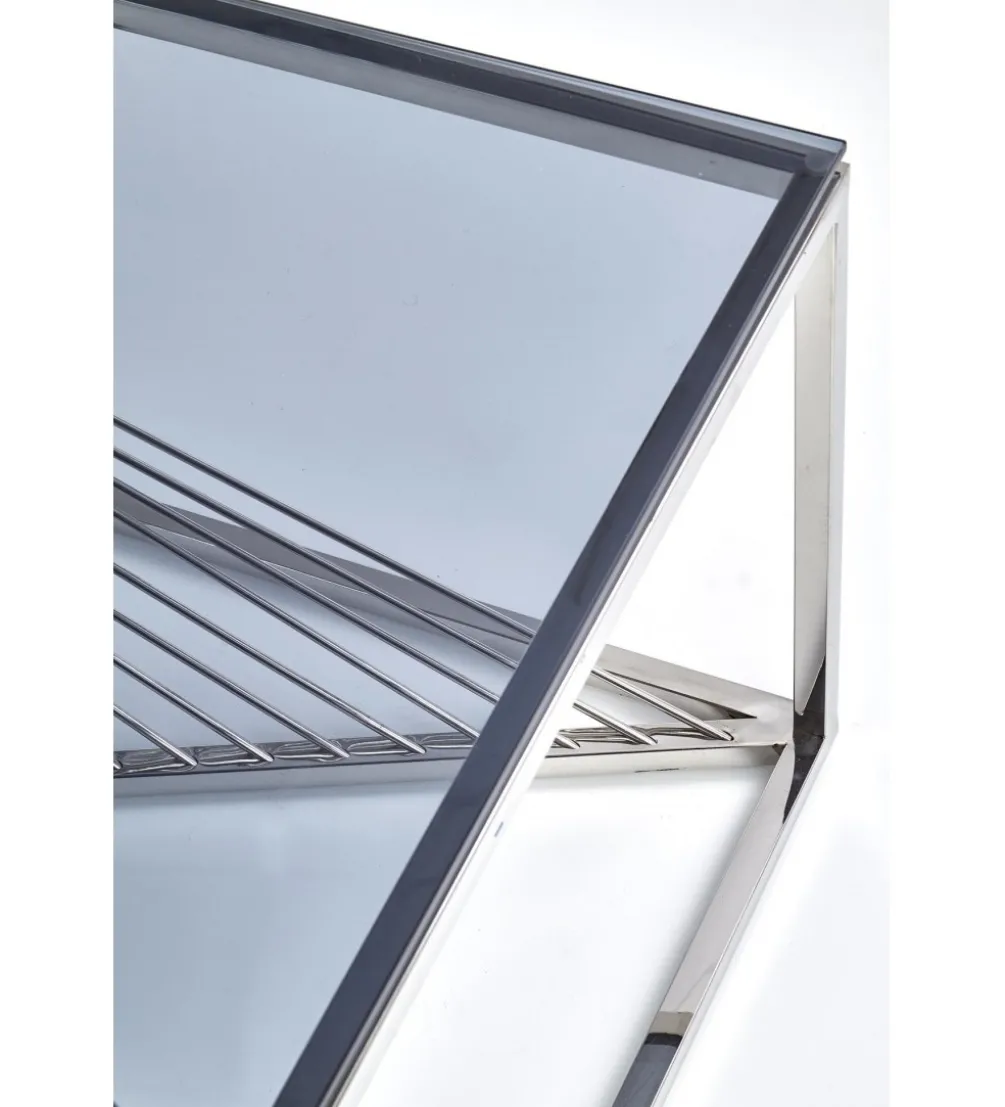 Stolik Kawowy INFINITY 120 cm srebrny