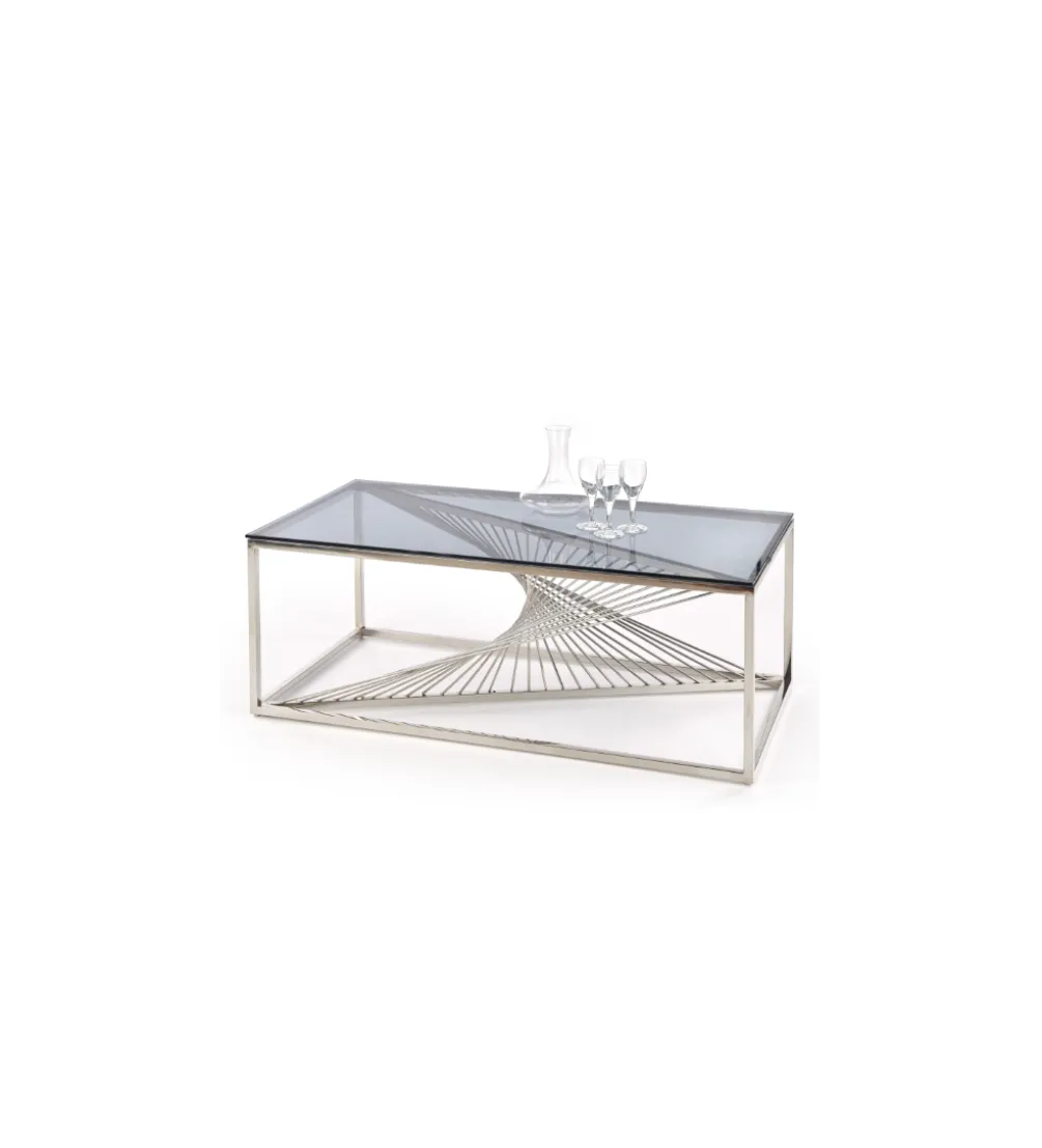 Stolik Kawowy INFINITY 120 cm srebrny