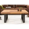 Stolik kawowy Iron Craft 100 cm drewno Sheesham