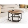 Stolik kawowy JAWA Viviena Lounge set 2 drewno mango
