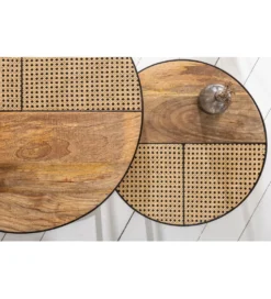 Stolik kawowy JAWA Viviena Lounge set 2 drewno mango