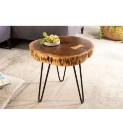 Stolik kawowy KAKADU Goa 40 cm drewno akacja