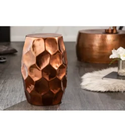 Stolik Kawowy Kerrash 30 Cm Miedziany