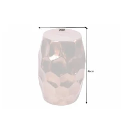 Stolik Kawowy Kerrash 30 Cm Miedziany