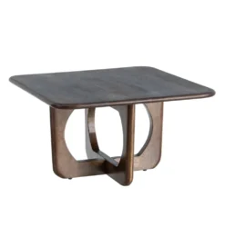 Stolik kawowy KIRITON 80 cm drewno mango